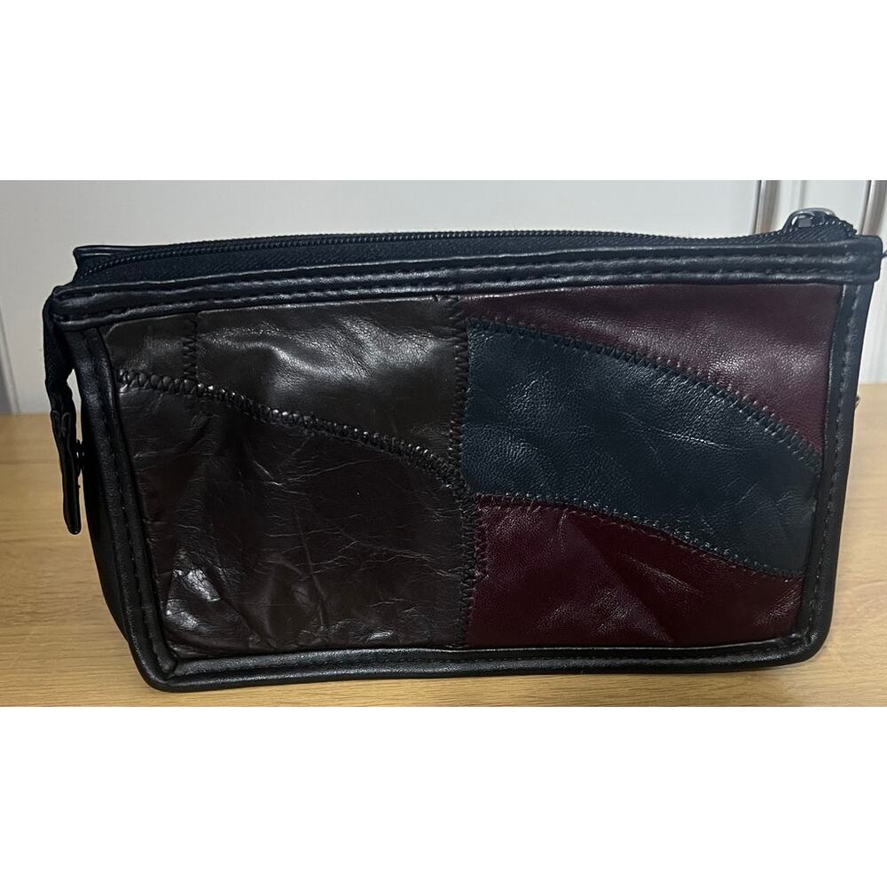 Vintage Unbranded Leather Patchwork Crossbody Pur… - image 6